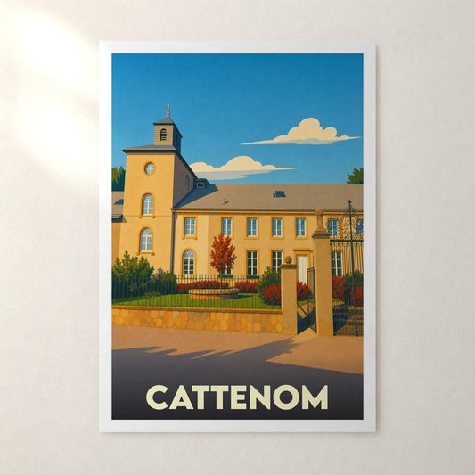 Affiche Cattenom – sans cadre, accrochée au mur