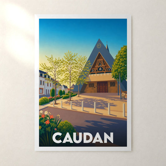 Affiche Caudan – sans cadre, accrochée au mur