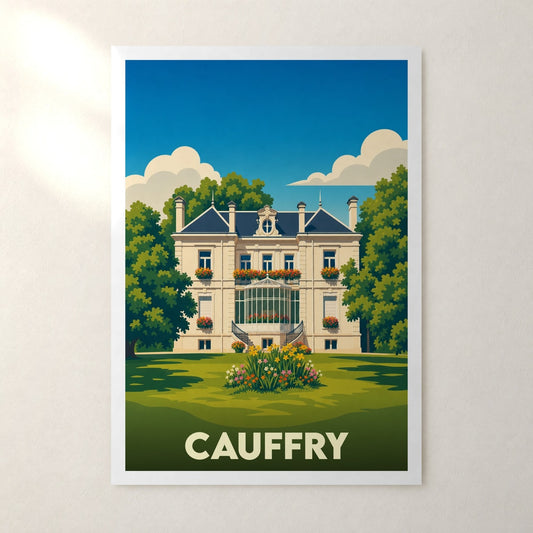 Affiche Cauffry – sans cadre, accrochée au mur