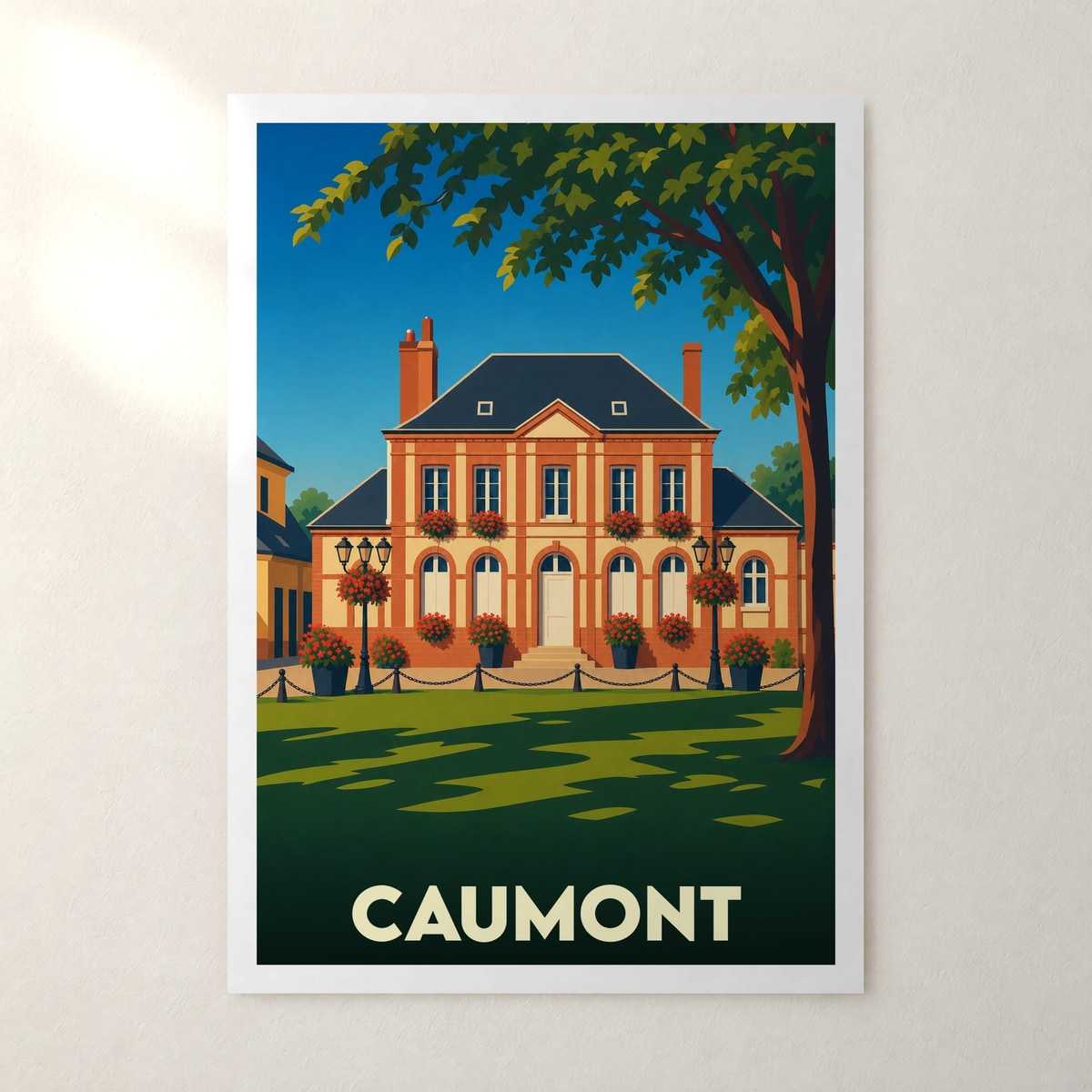 Affiche Caumont – sans cadre, accrochée au mur