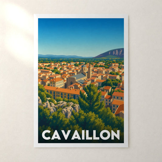 Affiche Cavaillon – sans cadre, accrochée au mur