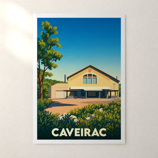 Affiche Caveirac – sans cadre, accrochée au mur
