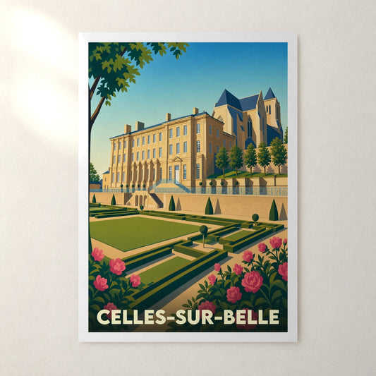 Affiche Celles-sur-Belle – sans cadre, accrochée au mur