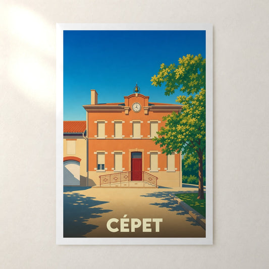 Affiche Cépet – sans cadre, accrochée au mur