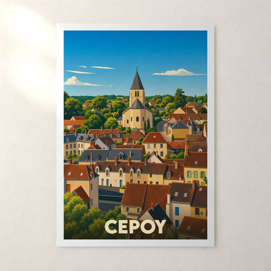 Affiche Cepoy – sans cadre, accrochée au mur