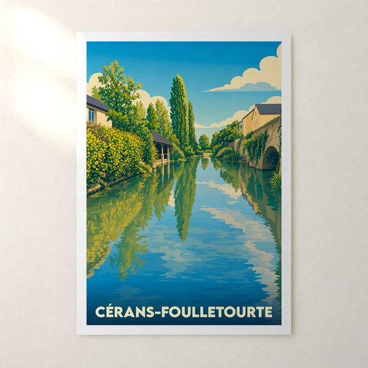 Affiche Cérans-Foulletourte – sans cadre, accrochée au mur