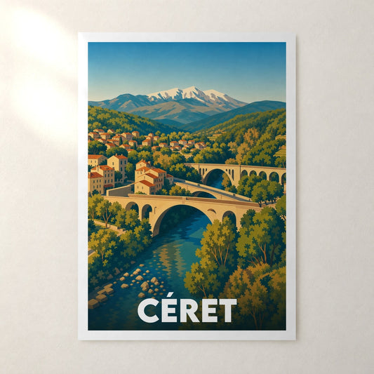 Affiche Céret – sans cadre, accrochée au mur