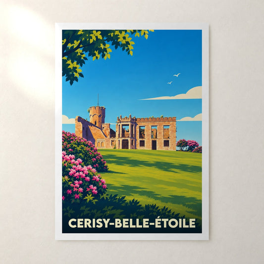 Affiche Cerisy-Belle-Étoile – sans cadre, accrochée au mur