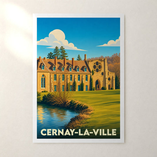 Affiche Cernay-la-Ville – sans cadre, accrochée au mur