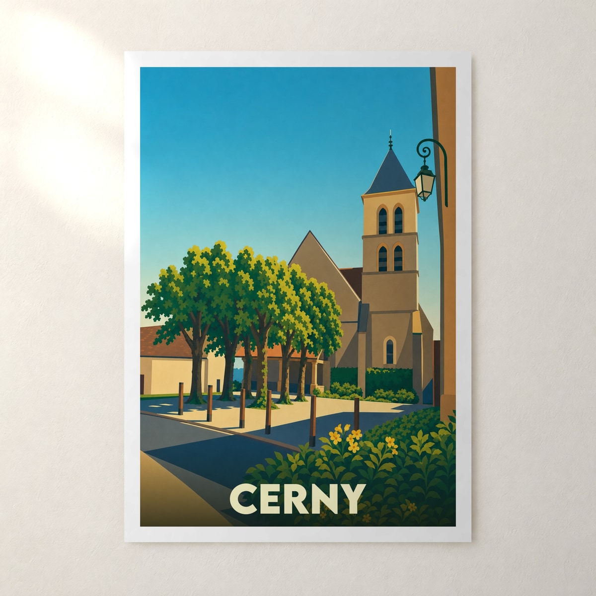 Affiche Cerny – sans cadre, accrochée au mur