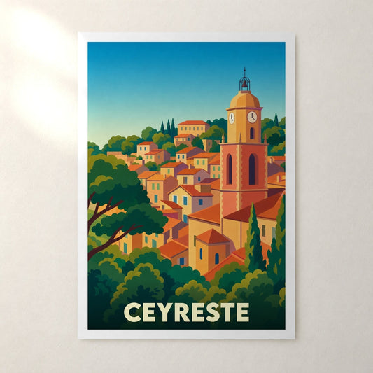 Affiche Ceyreste – sans cadre, accrochée au mur