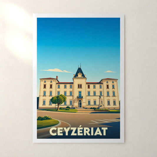 Affiche Ceyzériat – sans cadre, accrochée au mur