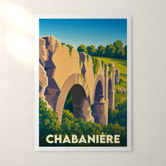 Affiche Chabanière – sans cadre, accrochée au mur