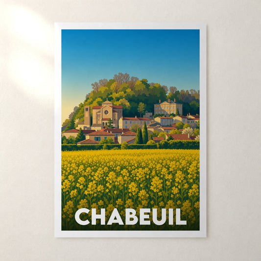 Affiche Chabeuil – sans cadre, accrochée au mur