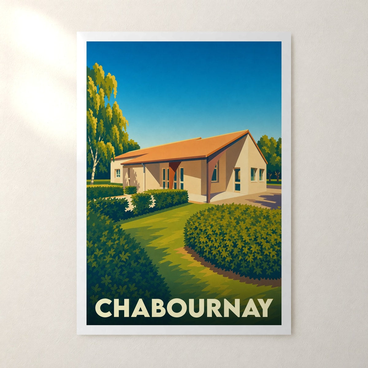 Affiche Chabournay – sans cadre, accrochée au mur