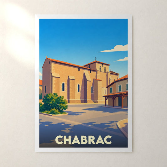 Affiche Chabrac – sans cadre, accrochée au mur