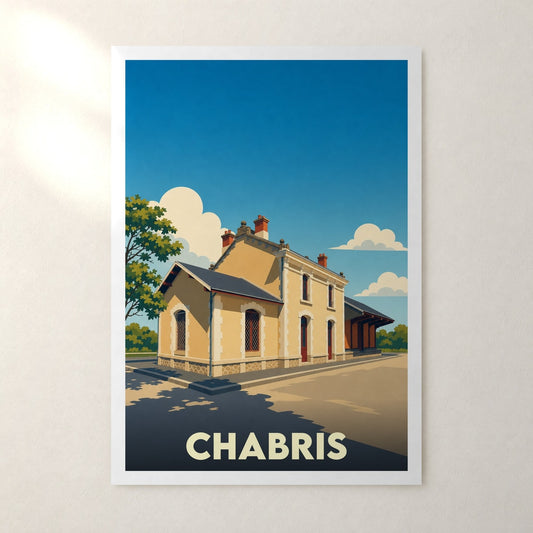 Affiche Chabris – sans cadre, accrochée au mur