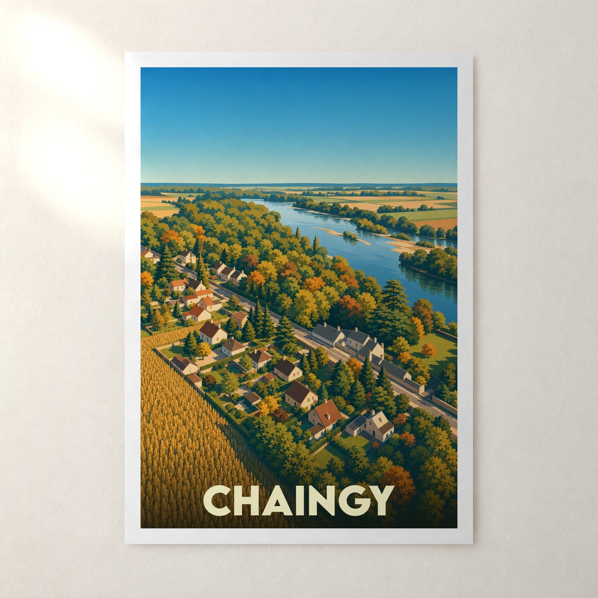 Affiche Chaingy – sans cadre, accrochée au mur