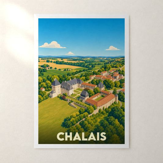 Affiche Chalais – sans cadre, accrochée au mur