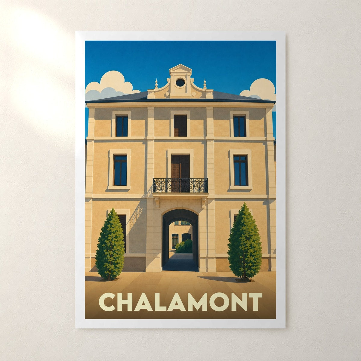 Affiche Chalamont – sans cadre, accrochée au mur