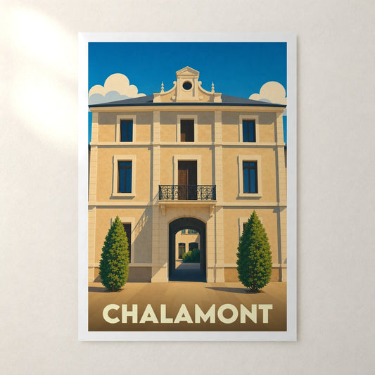 Affiche Chalamont – sans cadre, accrochée au mur