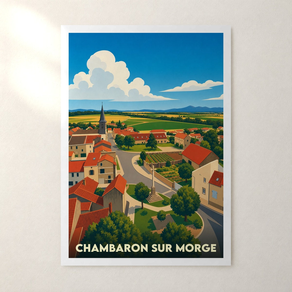 Affiche Chambaron sur Morge – sans cadre, accrochée au mur