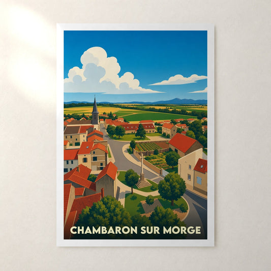 Affiche Chambaron sur Morge – sans cadre, accrochée au mur