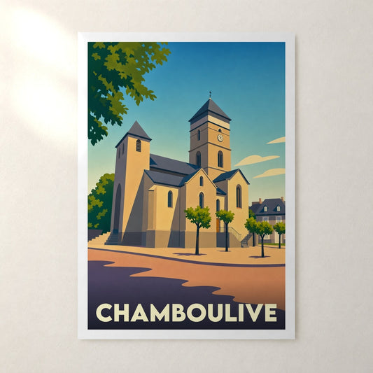 Affiche Chamboulive – sans cadre, accrochée au mur