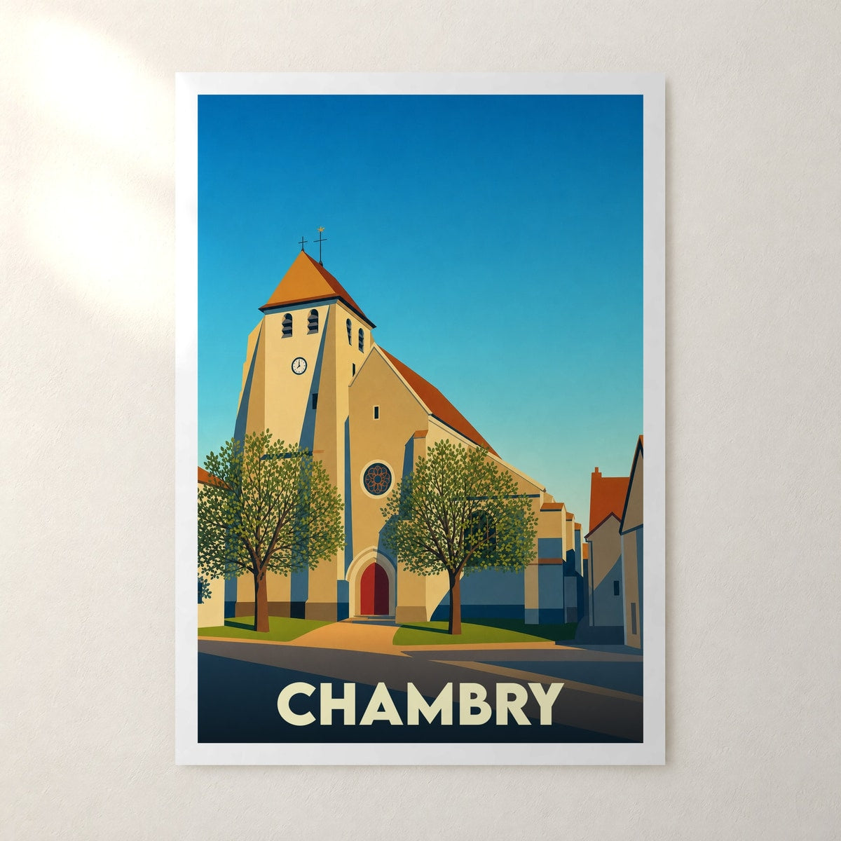 Affiche Chambry – sans cadre, accrochée au mur