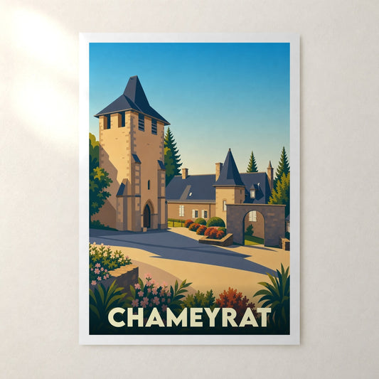Affiche Chameyrat – sans cadre, accrochée au mur