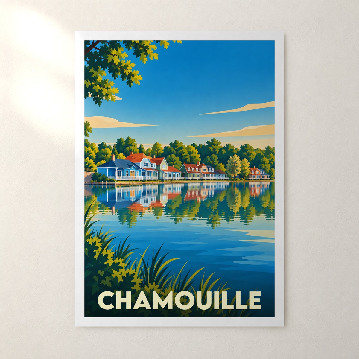 Affiche Chamouille – sans cadre, accrochée au mur