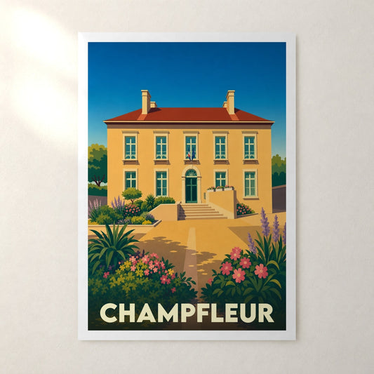 Affiche Champfleur – sans cadre, accrochée au mur