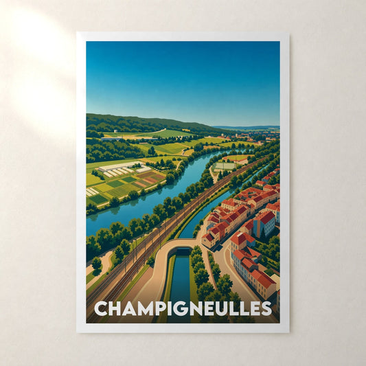Affiche Champigneulles – sans cadre, accrochée au mur