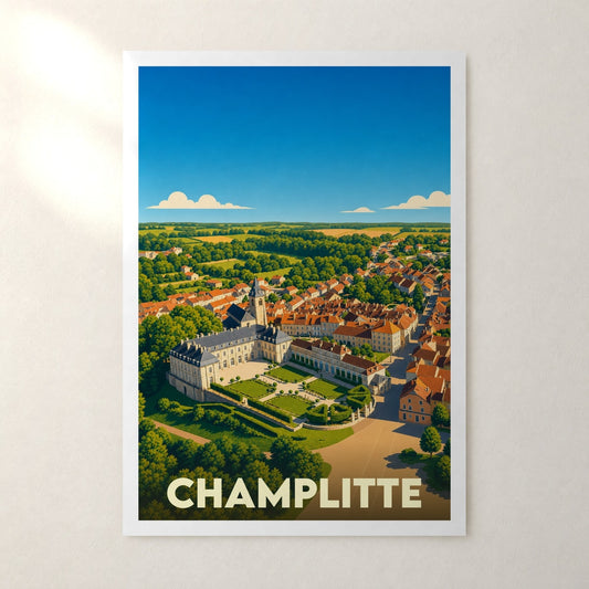Affiche Champlitte – sans cadre, accrochée au mur