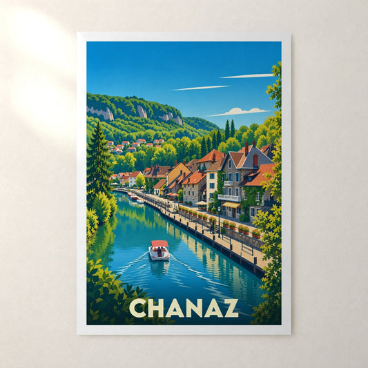 Affiche Chanaz – sans cadre, accrochée au mur