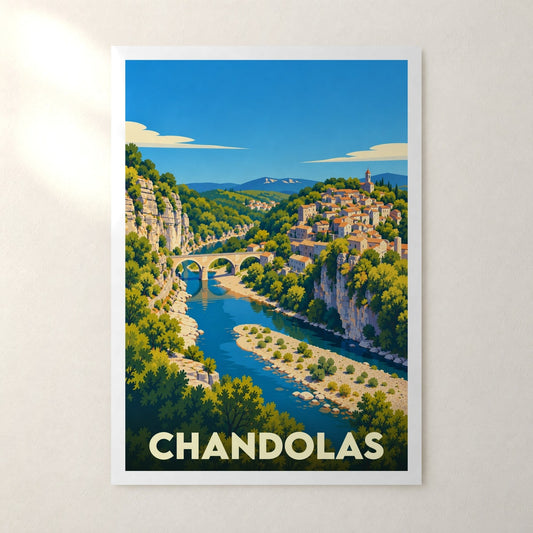 Affiche Chandolas – sans cadre, accrochée au mur