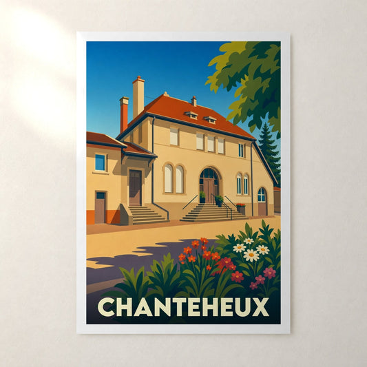 Affiche Chanteheux – sans cadre, accrochée au mur