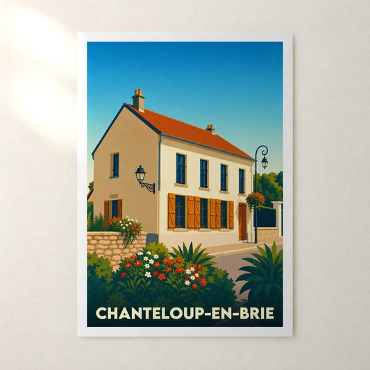 Affiche Chanteloup-en-Brie – sans cadre, accrochée au mur