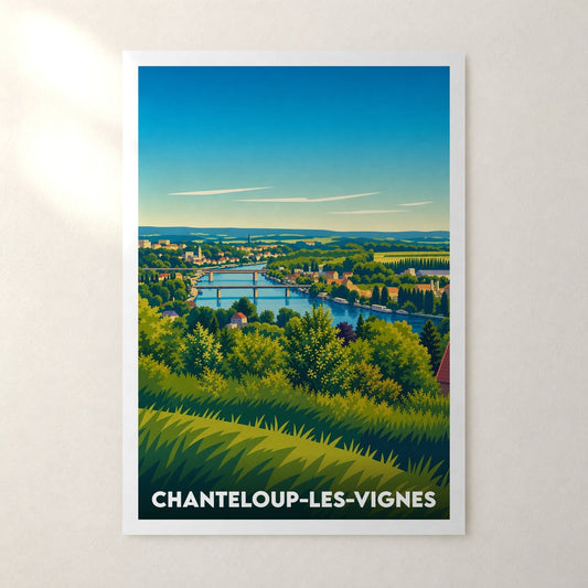 Affiche Chanteloup-les-Vignes – sans cadre, accrochée au mur