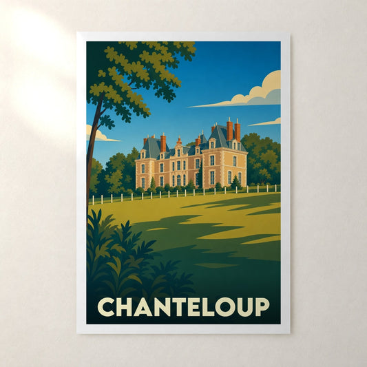 Affiche Chanteloup – sans cadre, accrochée au mur