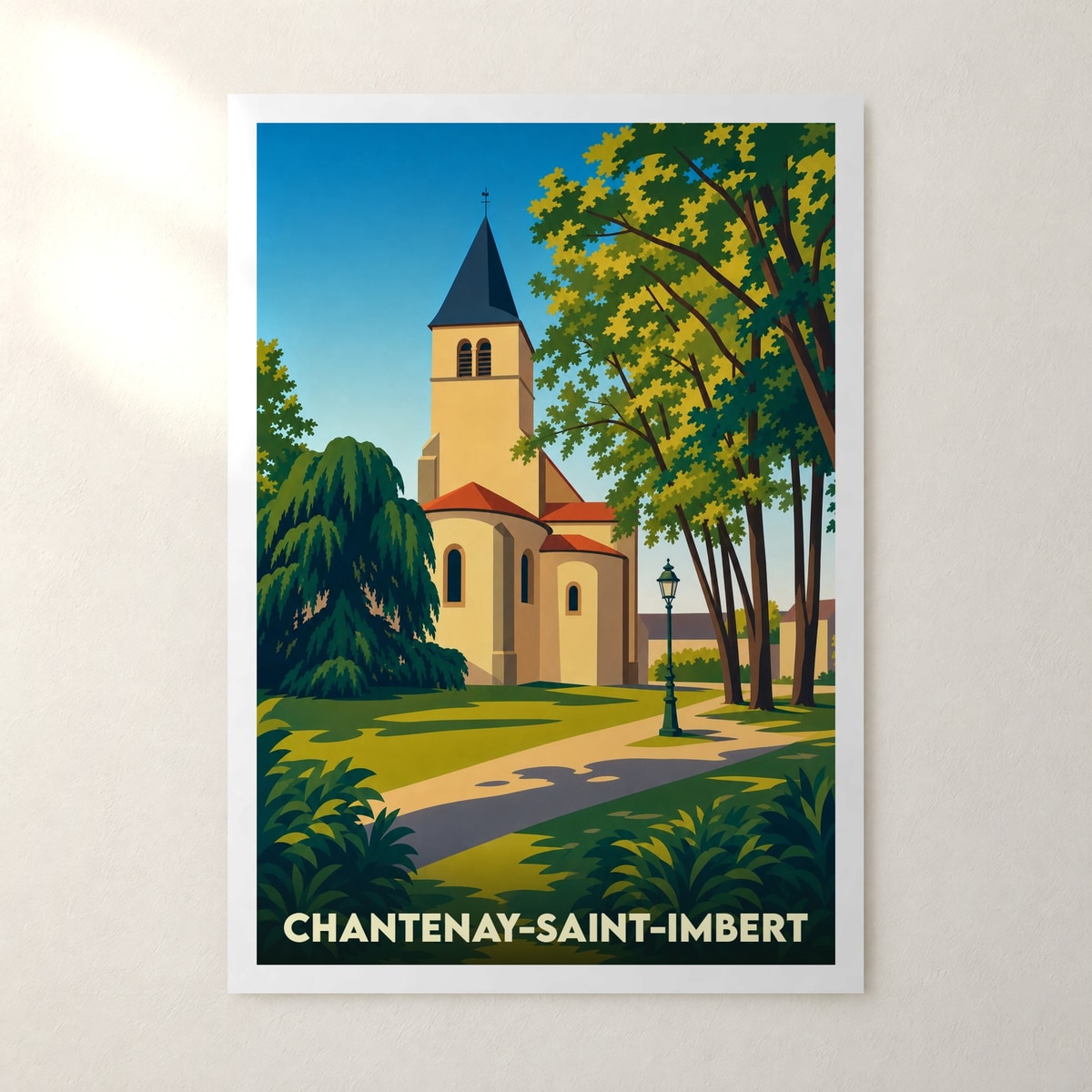 Affiche Chantenay-Saint-Imbert – sans cadre, accrochée au mur
