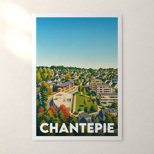 Affiche Chantepie – sans cadre, accrochée au mur
