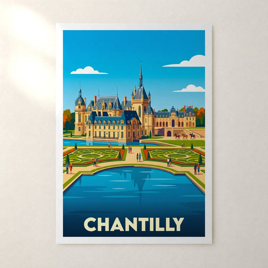 Affiche Chantilly – sans cadre, accrochée au mur