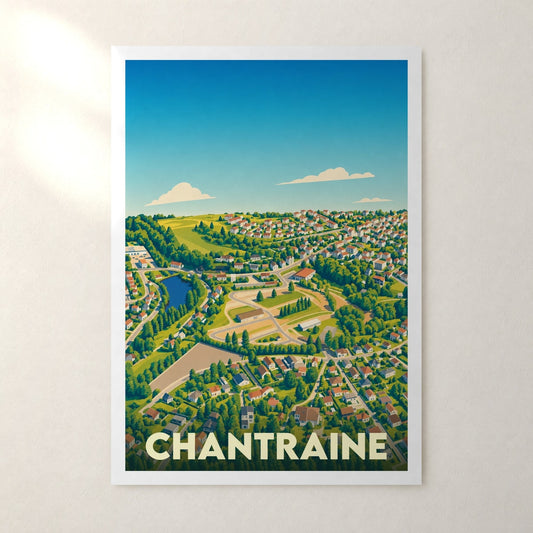 Affiche Chantraine – sans cadre, accrochée au mur