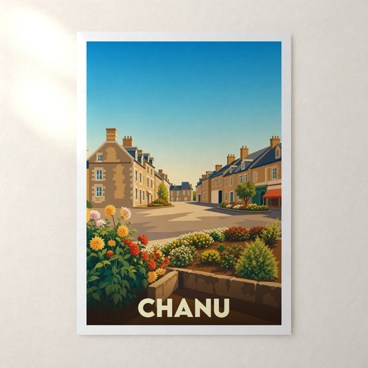 Affiche Chanu – sans cadre, accrochée au mur