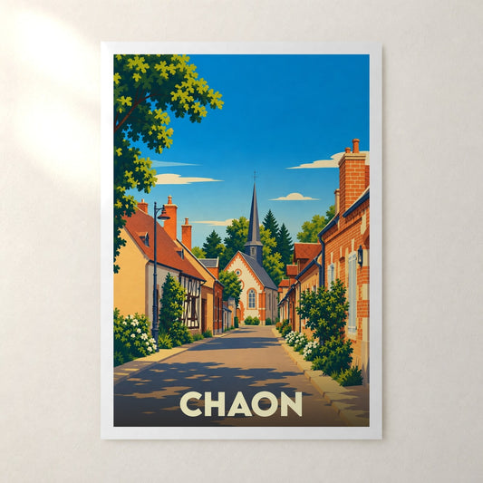 Affiche Chaon – sans cadre, accrochée au mur