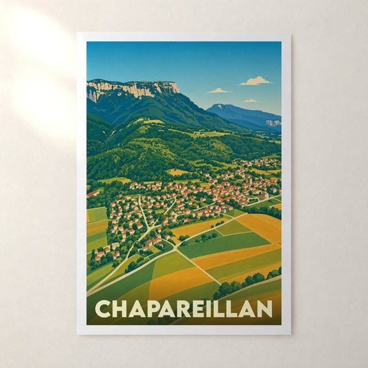 Affiche Chapareillan – sans cadre, accrochée au mur
