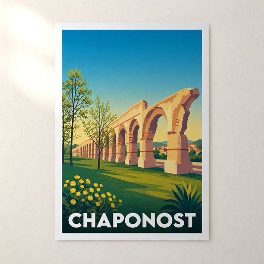 Affiche Chaponost – sans cadre, accrochée au mur