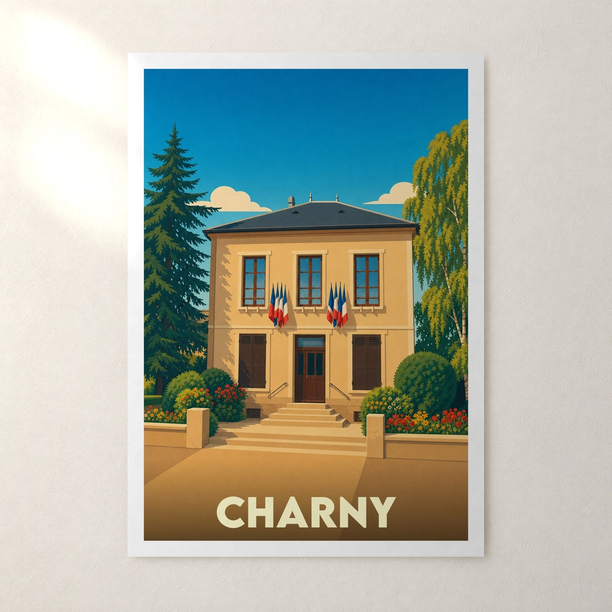 Affiche Charny – sans cadre, accrochée au mur