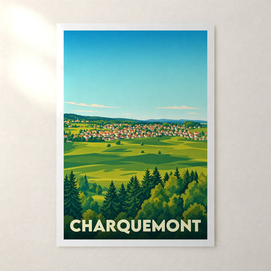 Affiche Charquemont – sans cadre, accrochée au mur